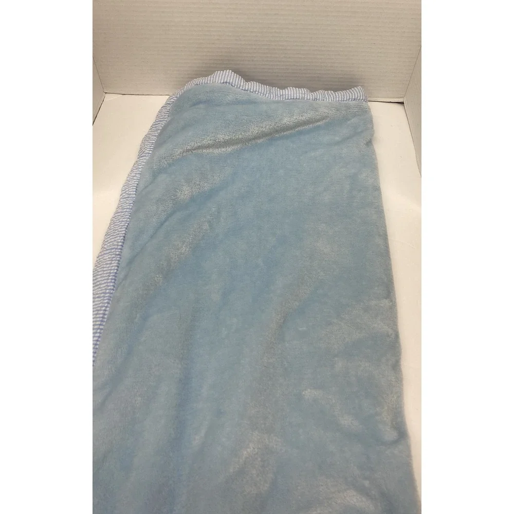 Baby Essentials Baby Blanket Thank Heaven for Little Boys Bear Gingham Blue